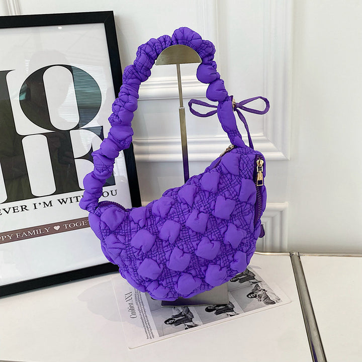 Small Korean pleated cloud dumpling bag