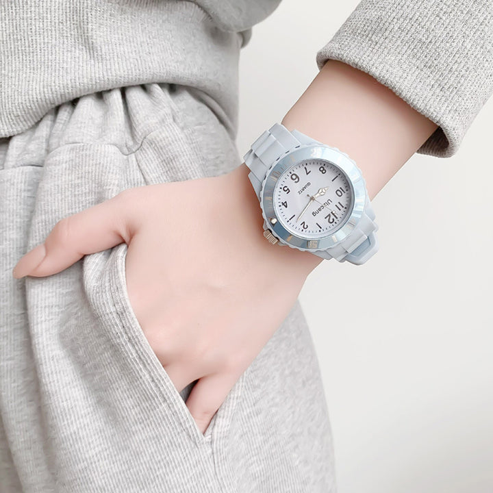 Students anti-fall colored watch