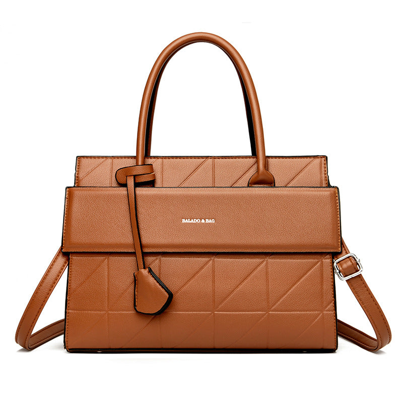 Light luxury texture all-match hand-held tote bag