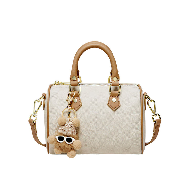 2025 Boston pillow genuine leather messenger bag