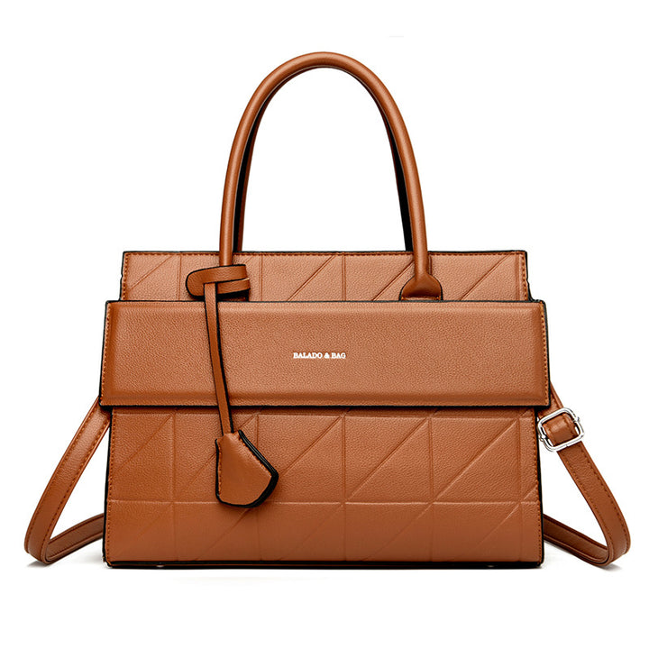 Light luxury texture all-match hand-held tote bag
