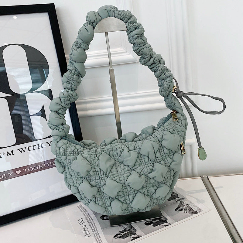 Small Korean pleated cloud dumpling bag