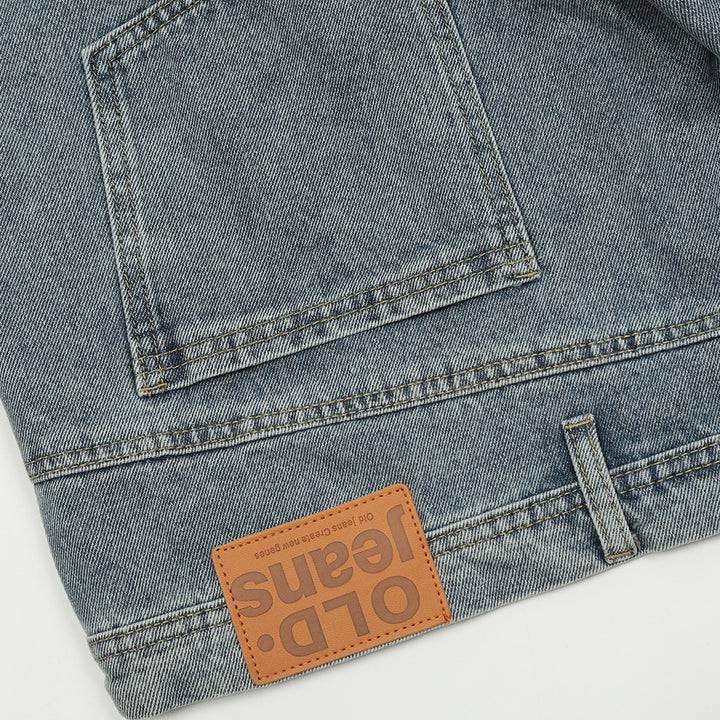 High street trend niche personality washed straight shorts