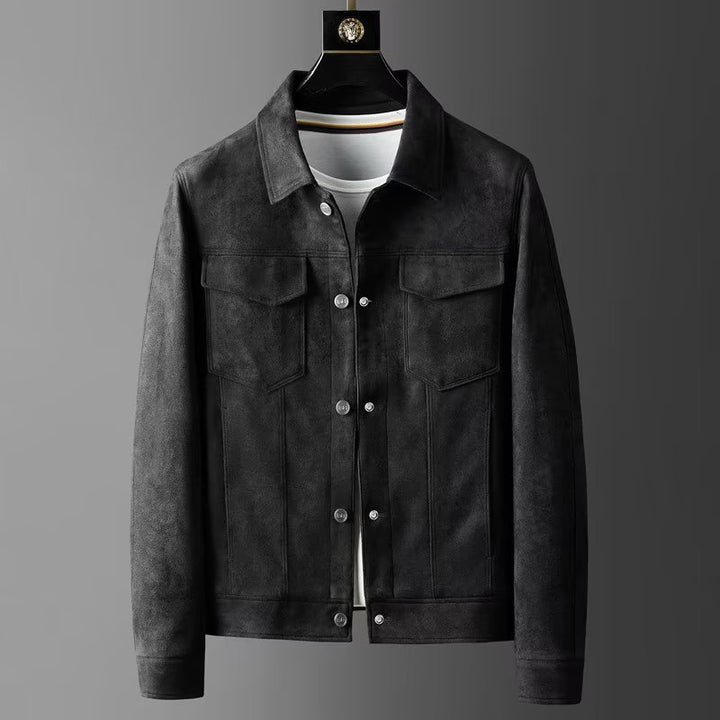 Casual fashion suede men's jacket