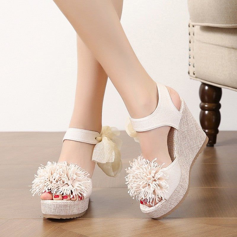 Korean version open toe casual sandals