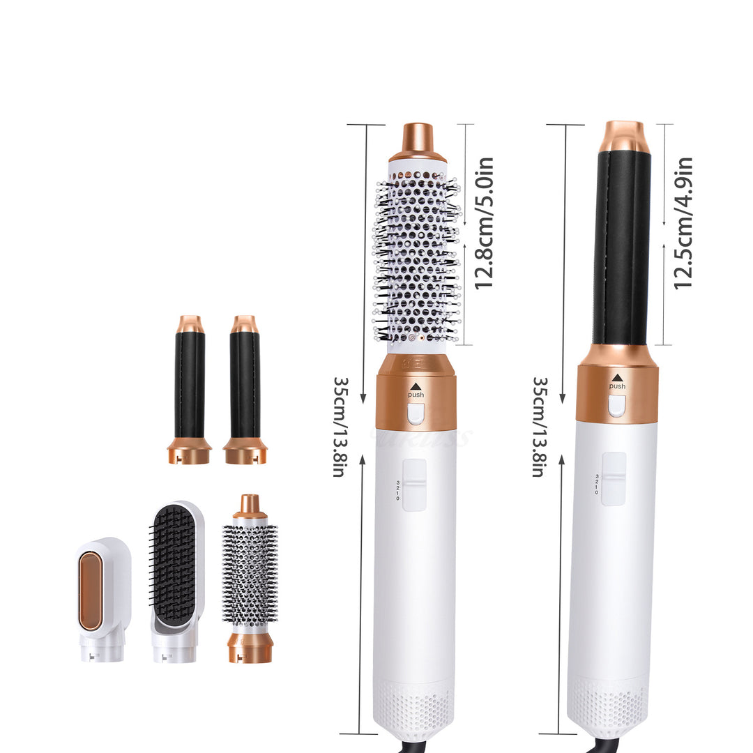 Five-in-one comb electric hair dryer