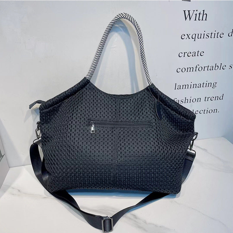 Waterproof nylon mesh shoulder bag