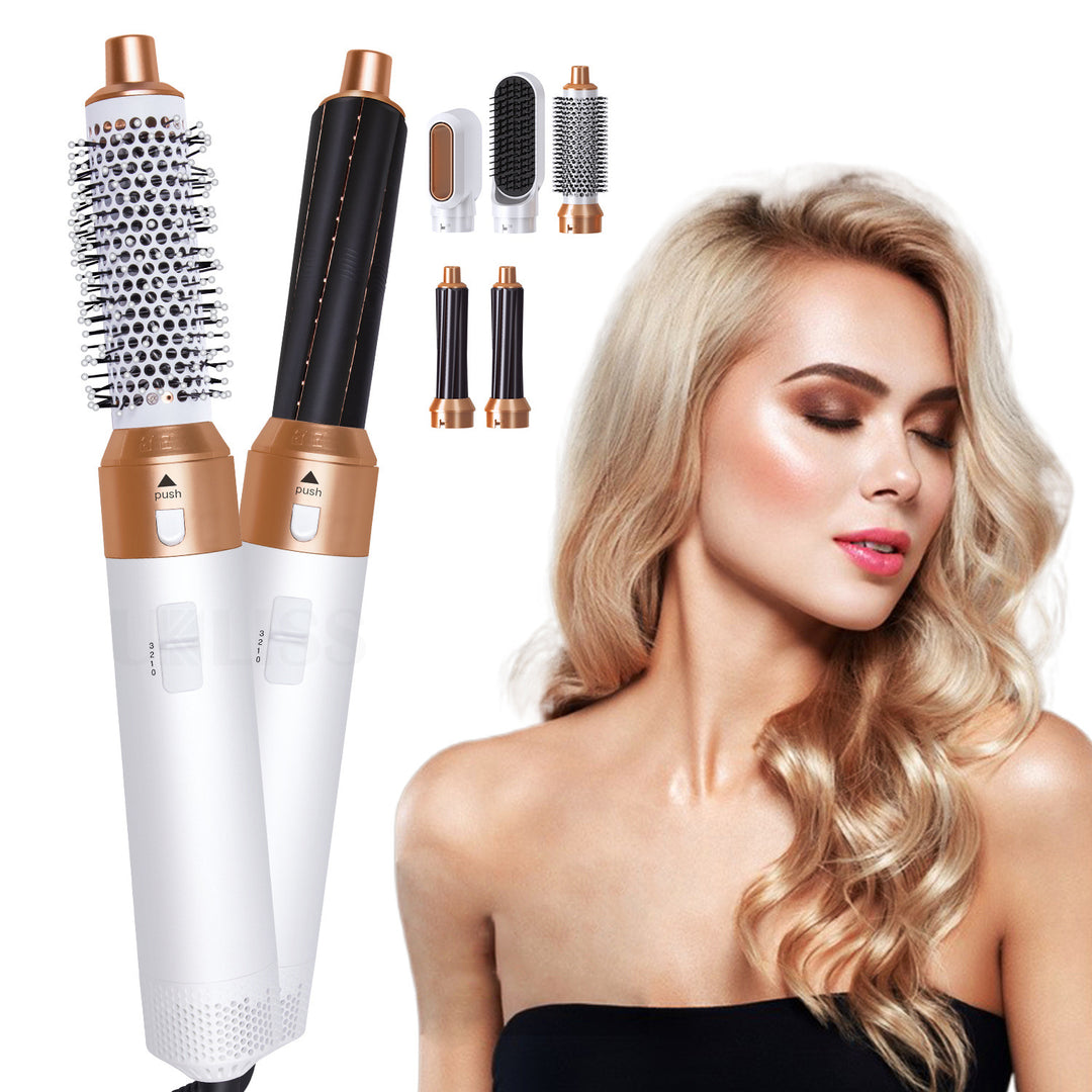 Five-in-one comb electric hair dryer