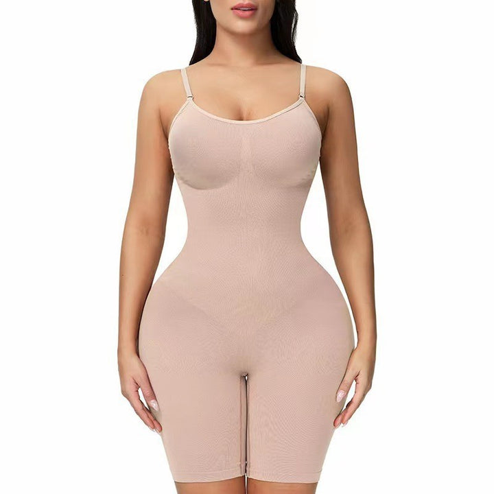 One-piece body shaper bottoming corset