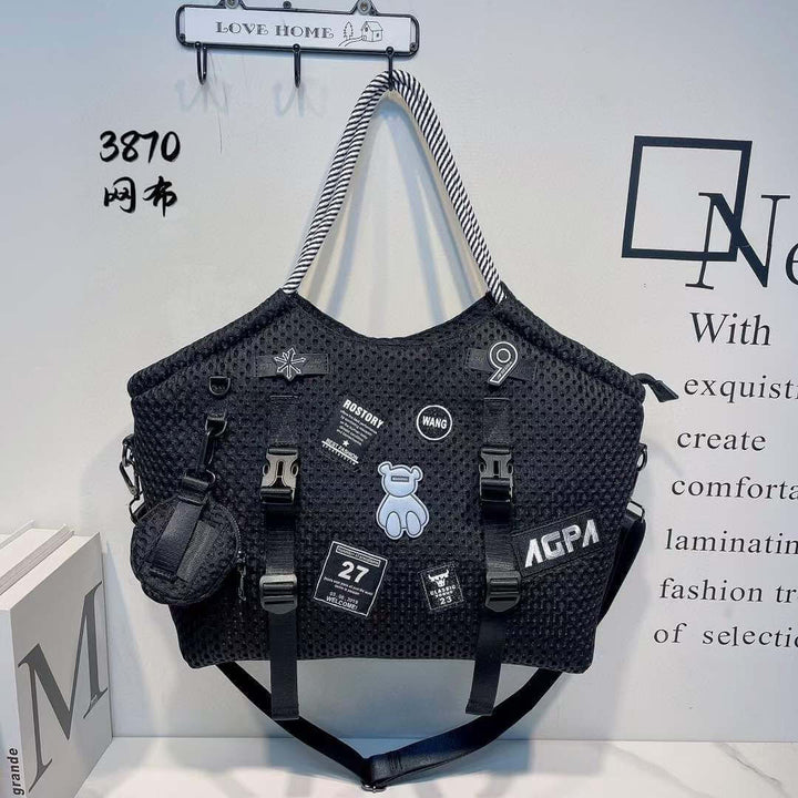 Waterproof nylon mesh shoulder bag