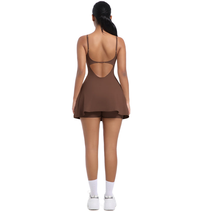 Anti-exposure bottoming sports dress