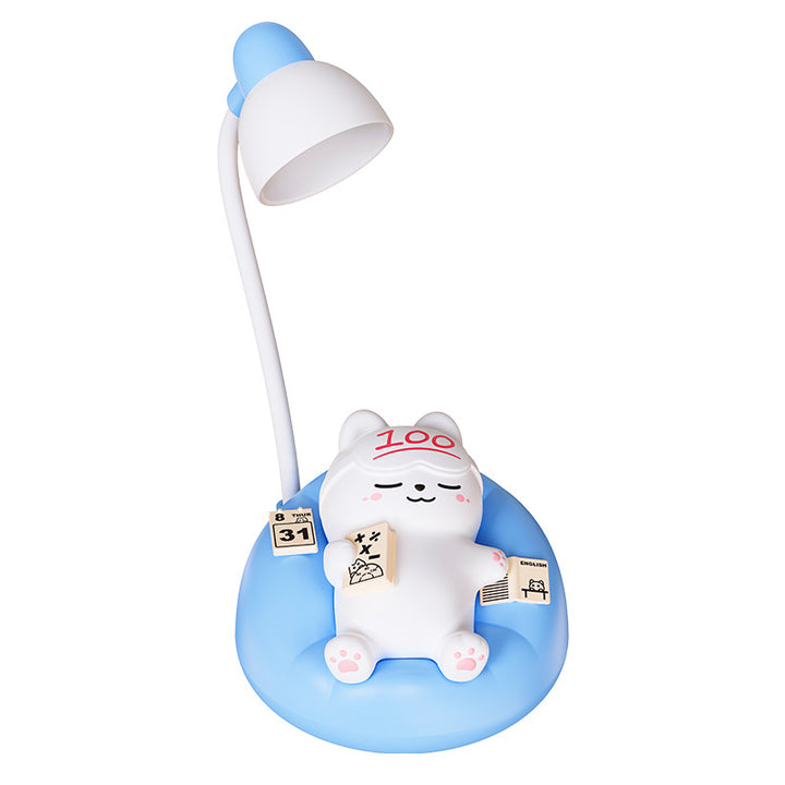 Soft and cute sleeping cat patting night light