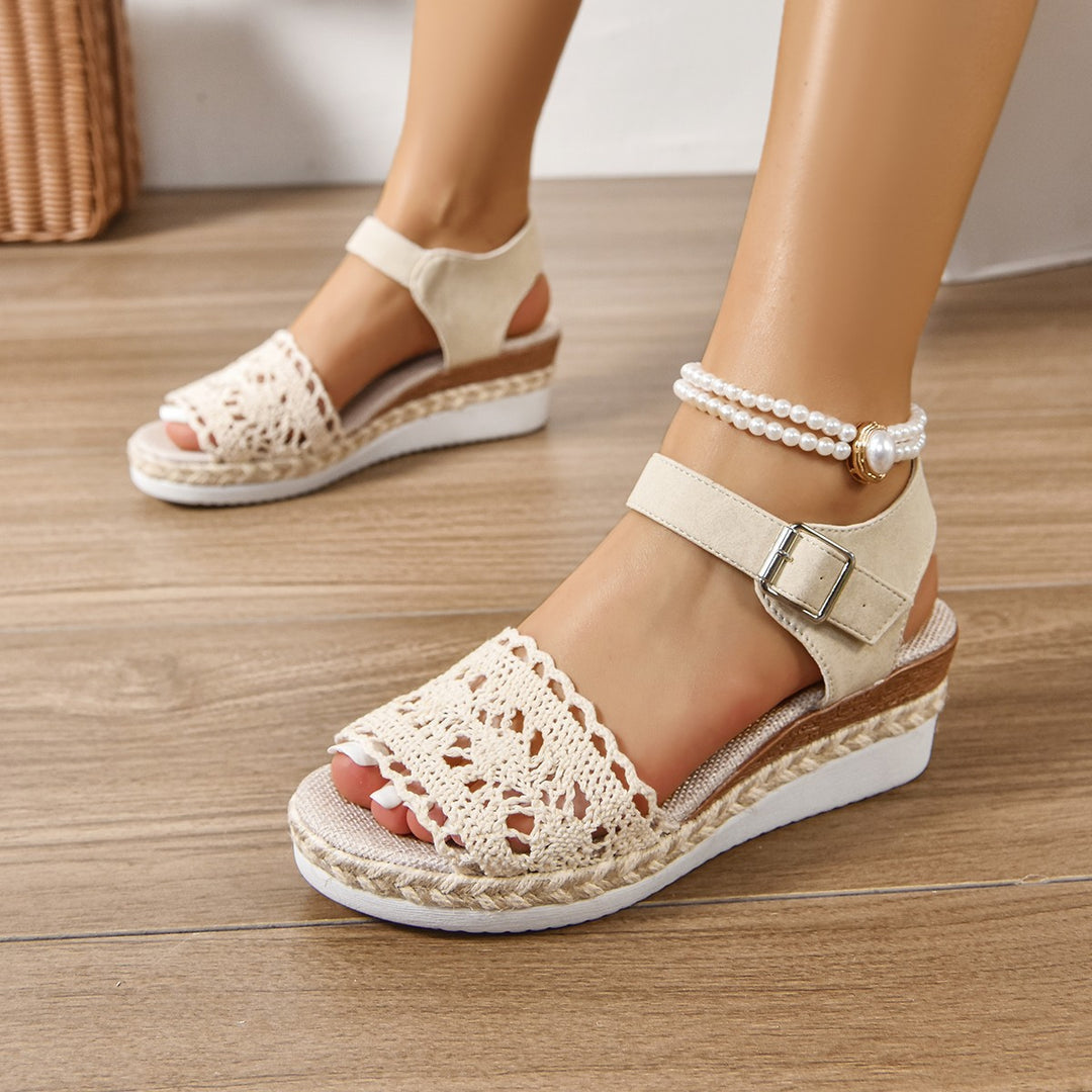 Wedge Heel Thick Bottom Strap Sandals