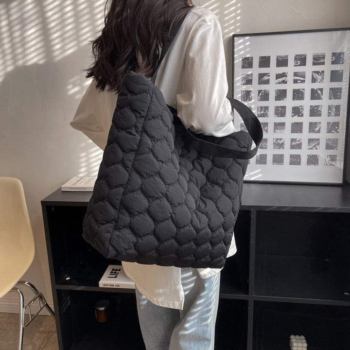 Korean quilted portable lunch bag