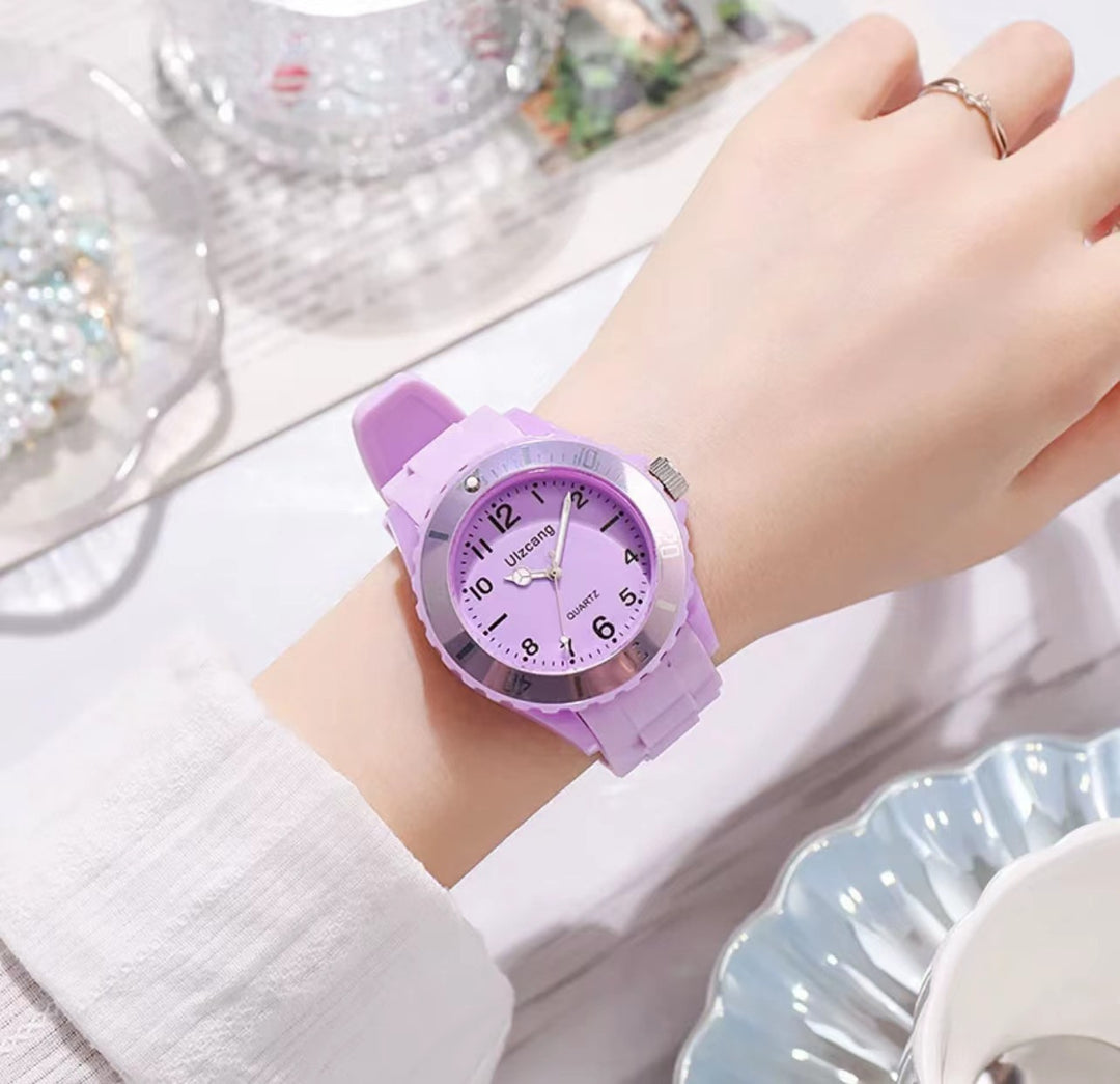 Students anti-fall colored watch