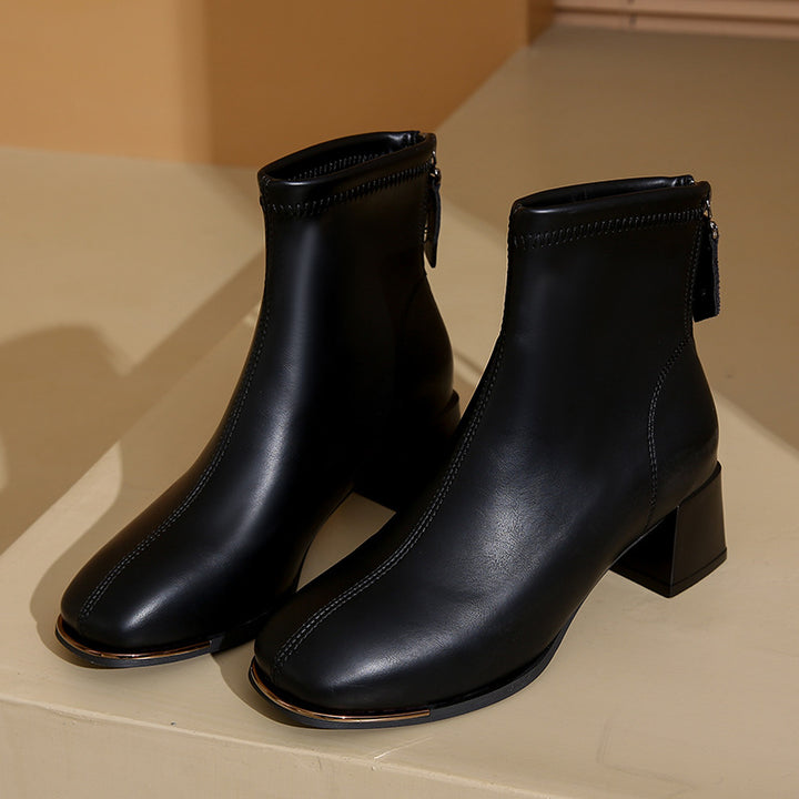 High heel Martin boots