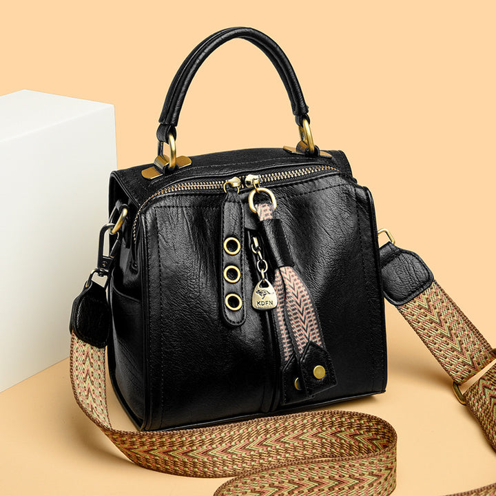 Multi-compartment practical shoulder bag