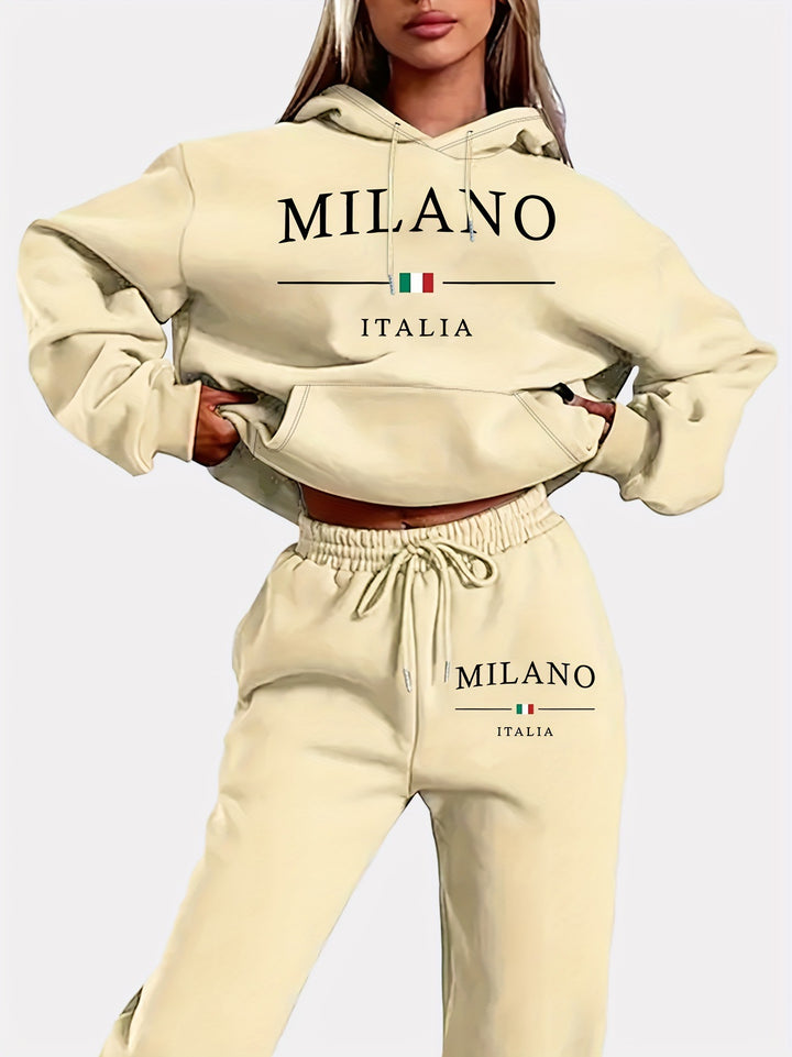 2025 fashion sweater two-piece suit