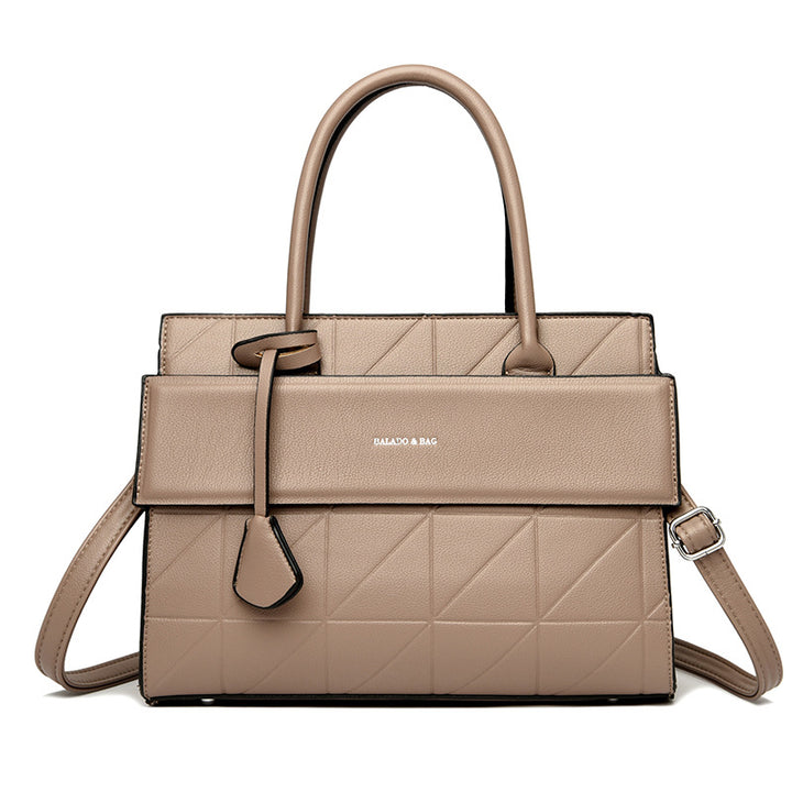 Light luxury texture all-match hand-held tote bag