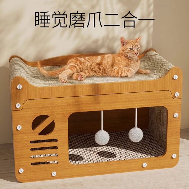 🐱Cat scratching board house