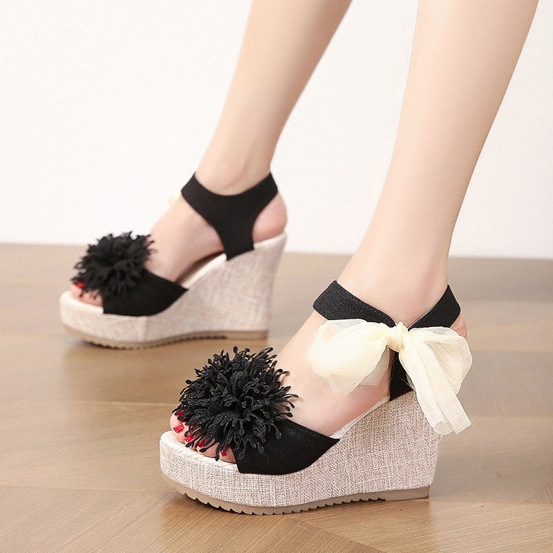 Korean version open toe casual sandals