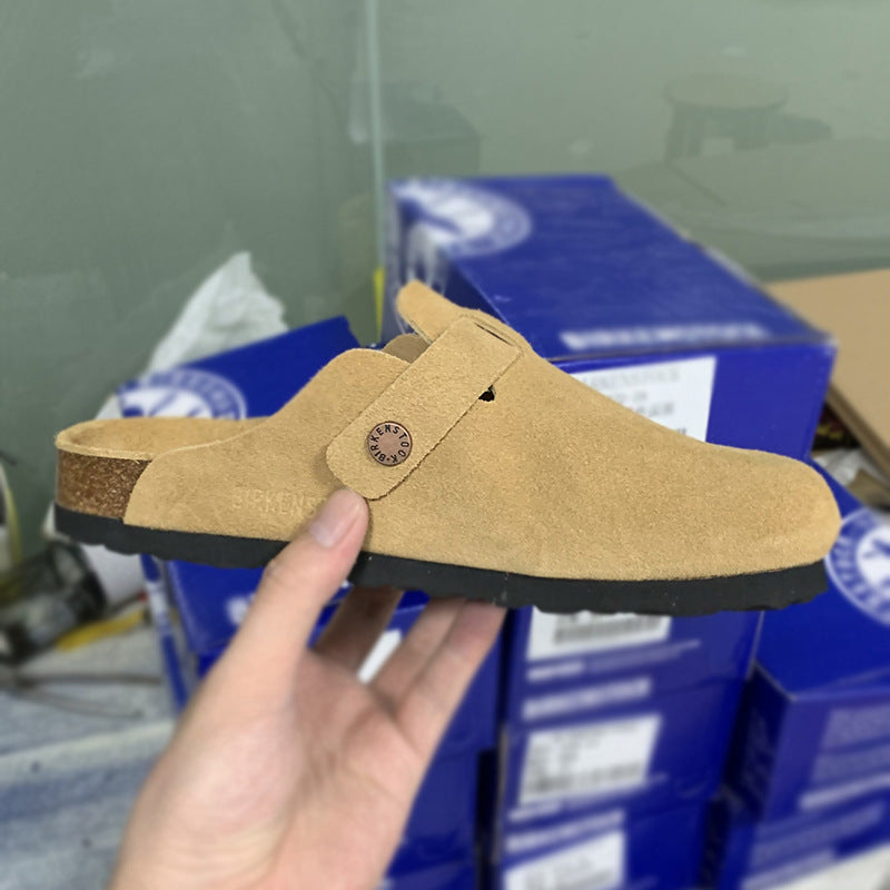 Cowhide Birkenstock Slippers