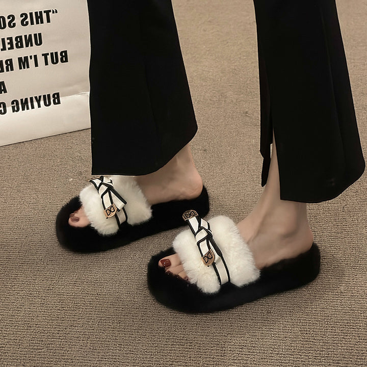 Goods fur slippers