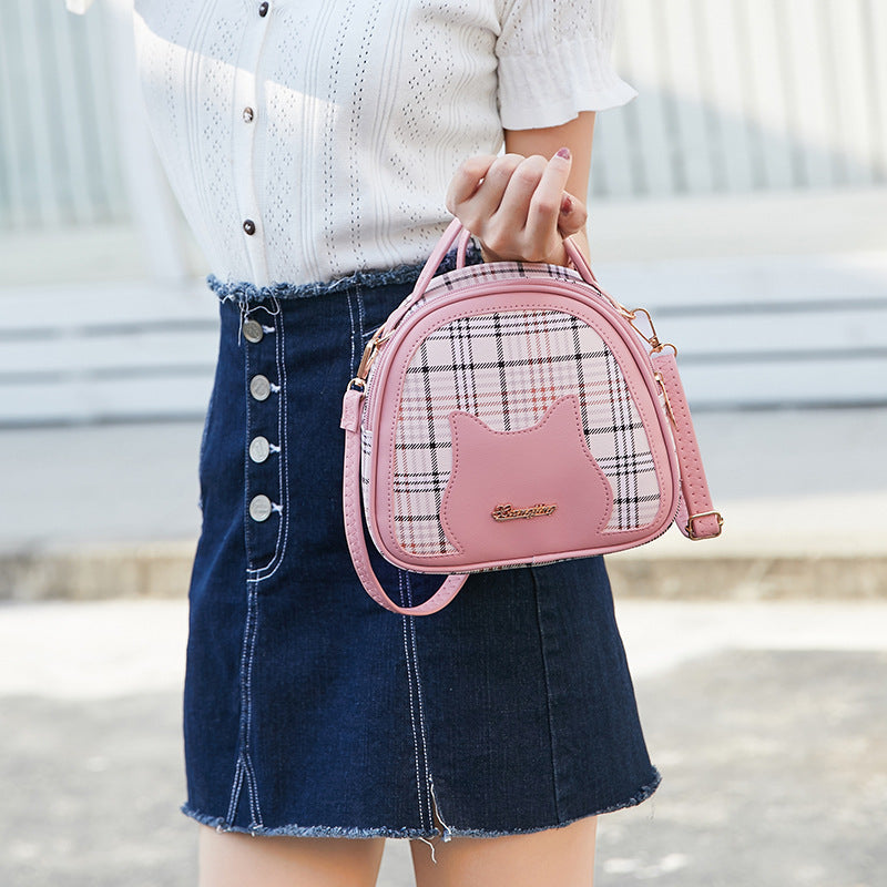 2025 cat face letter logo handbag