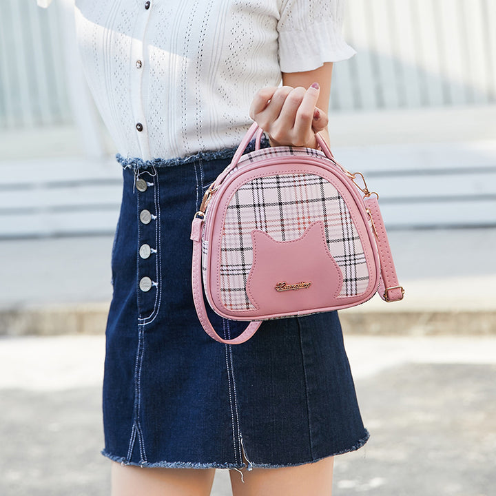 2025 cat face letter logo handbag