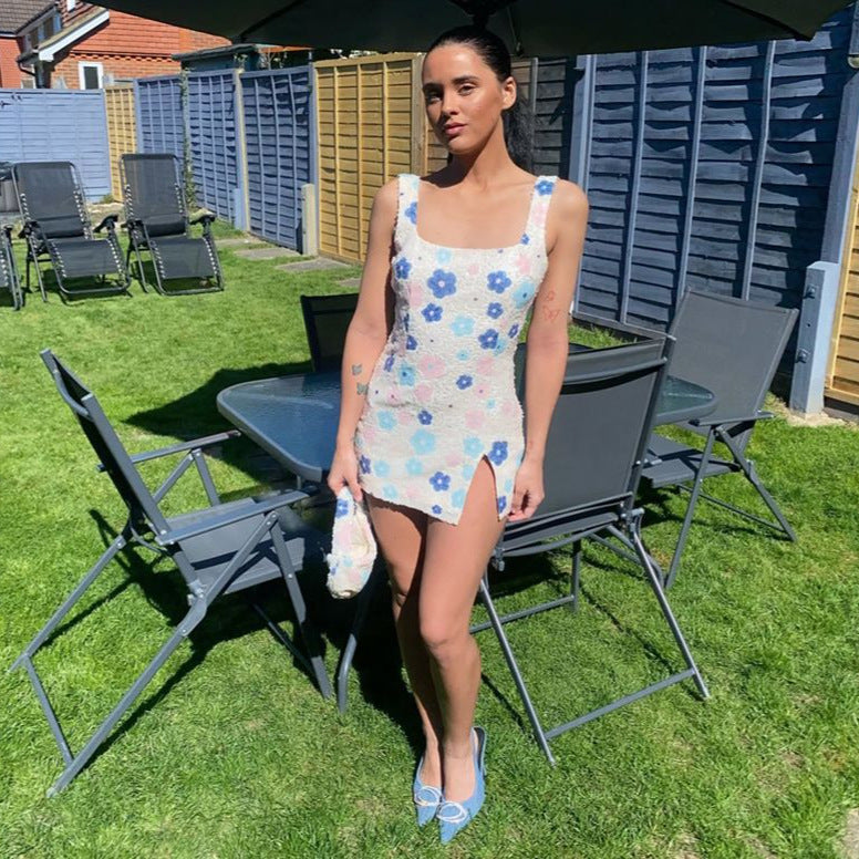 2025  Slit Hip Dress