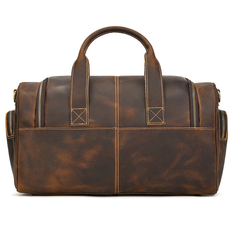 Leather travel bag