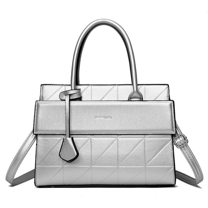 Light luxury texture all-match hand-held tote bag