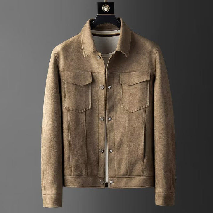Casual fashion suede men's jacket