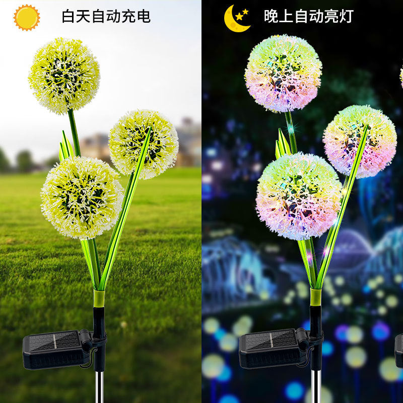 Solar dandelion ground lamp