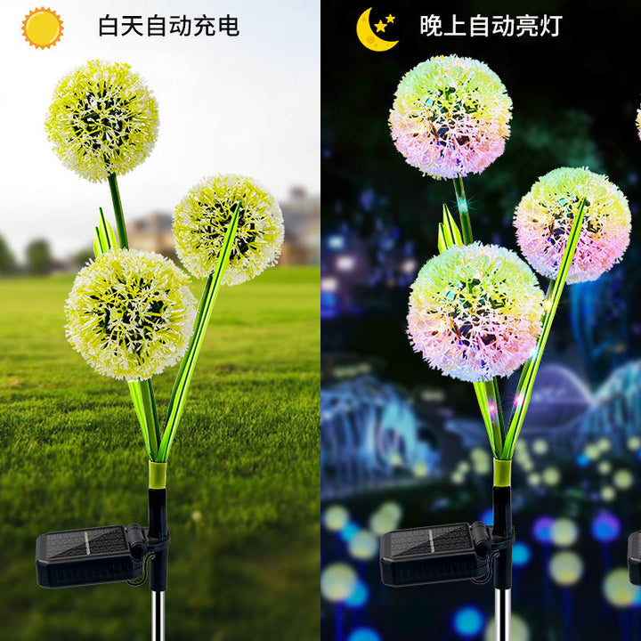 Solar dandelion ground lamp