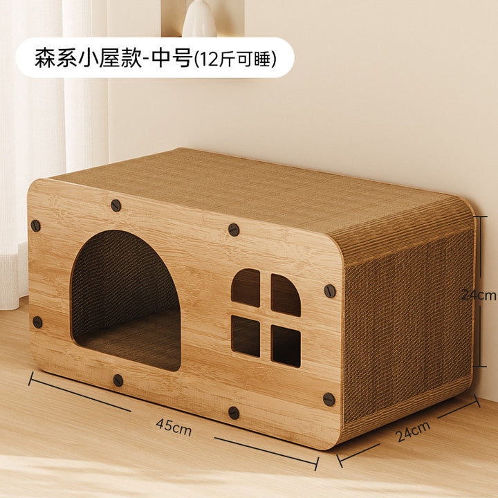 🐱Cat scratching board house