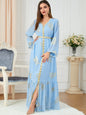 Fashion Long-sleeved Foil Stamping Dress