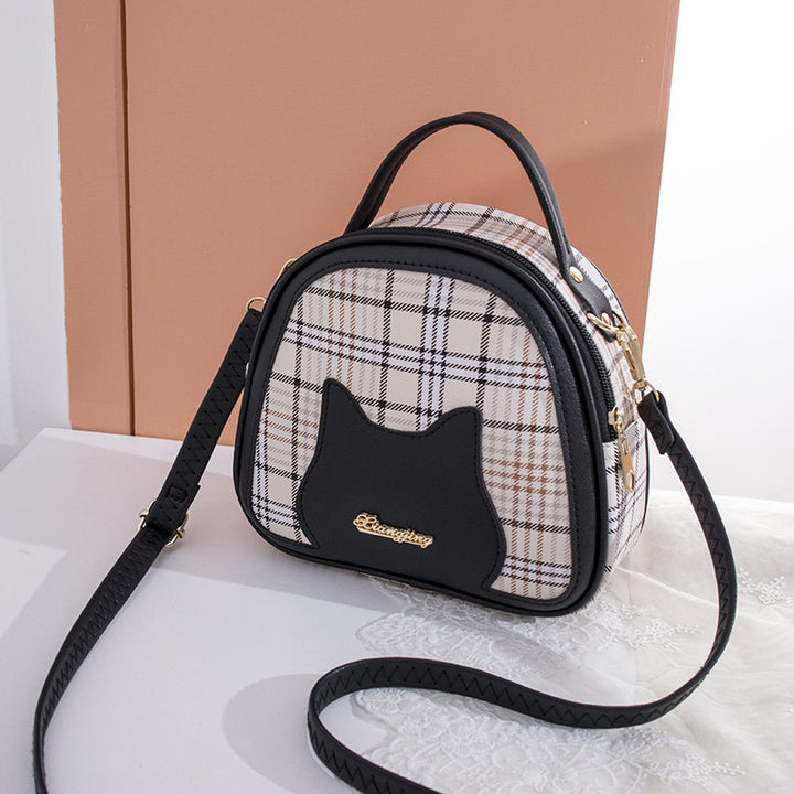 2025 cat face letter logo handbag