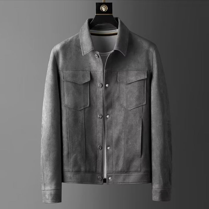 Casual fashion suede men's jacket