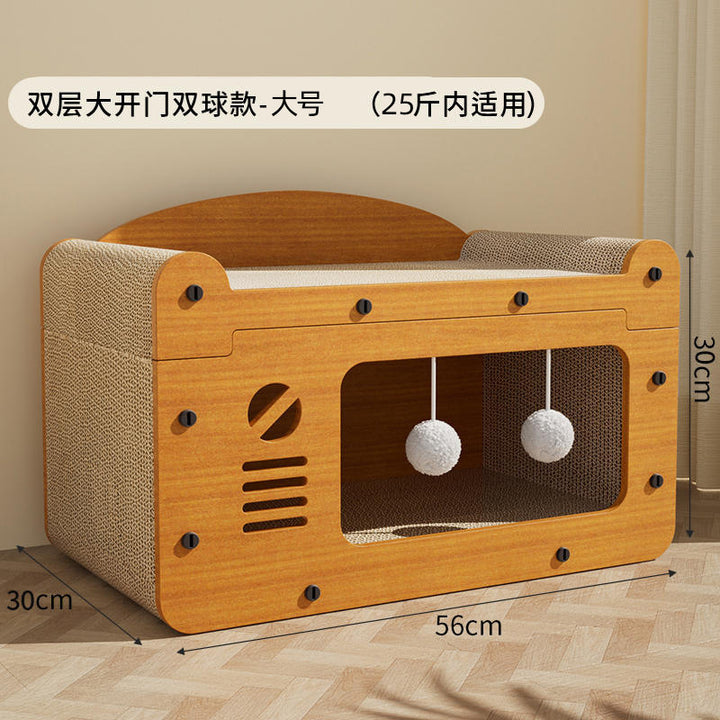 🐱Cat scratching board house
