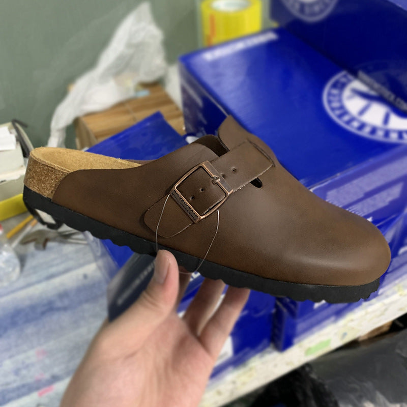 Cowhide Birkenstock Slippers