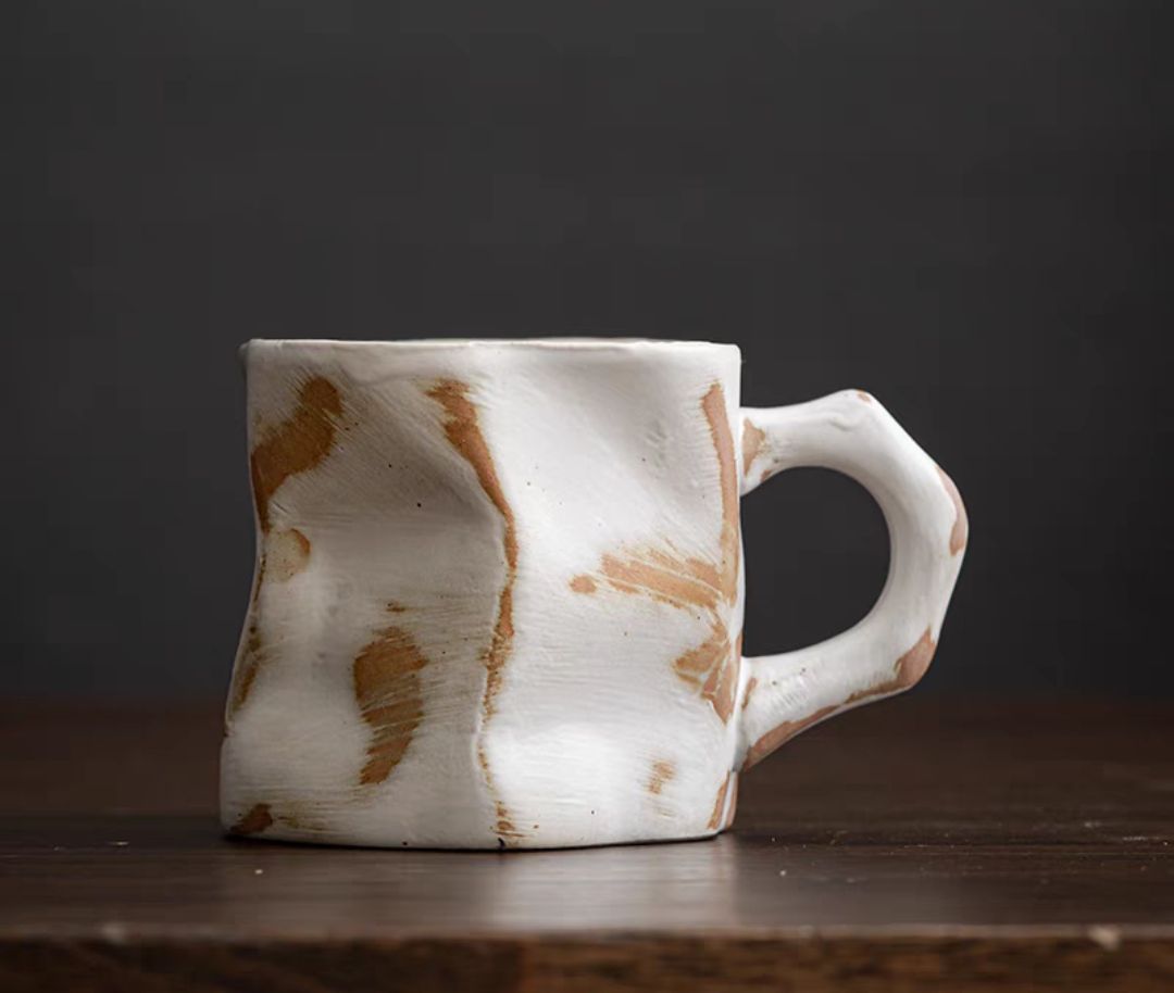 Japanese simple stoneware coffee cup