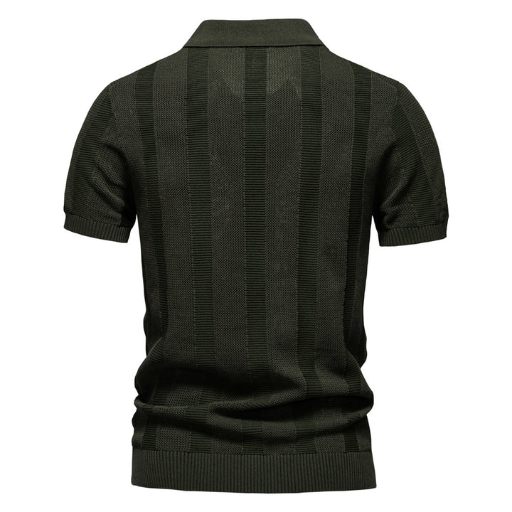 Striped Hollow Short Sleeve