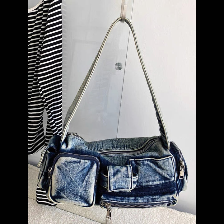 2025 new niche motorcycle style shoulder bag