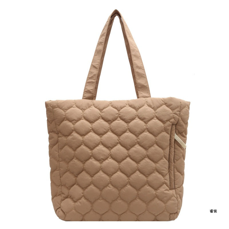 Korean quilted portable lunch bag