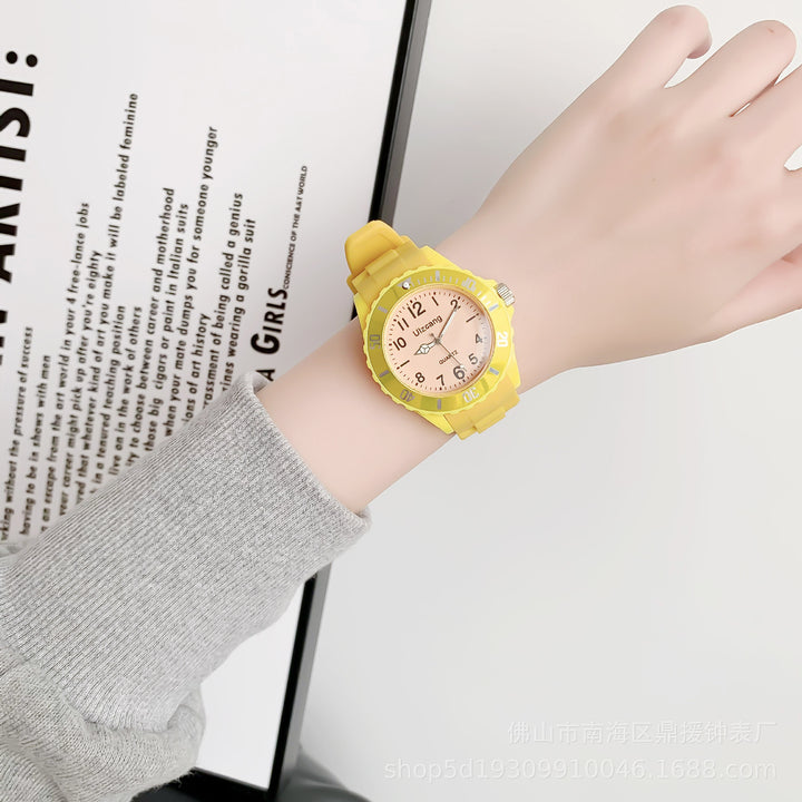 Students anti-fall colored watch