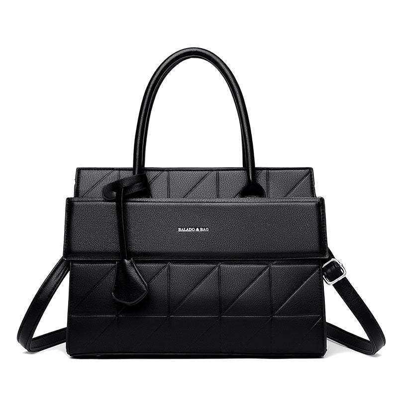 Light luxury texture all-match hand-held tote bag