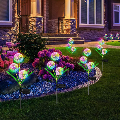 Solar dandelion ground lamp