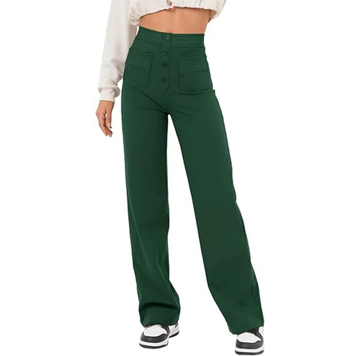 Casual straight flexible pants
