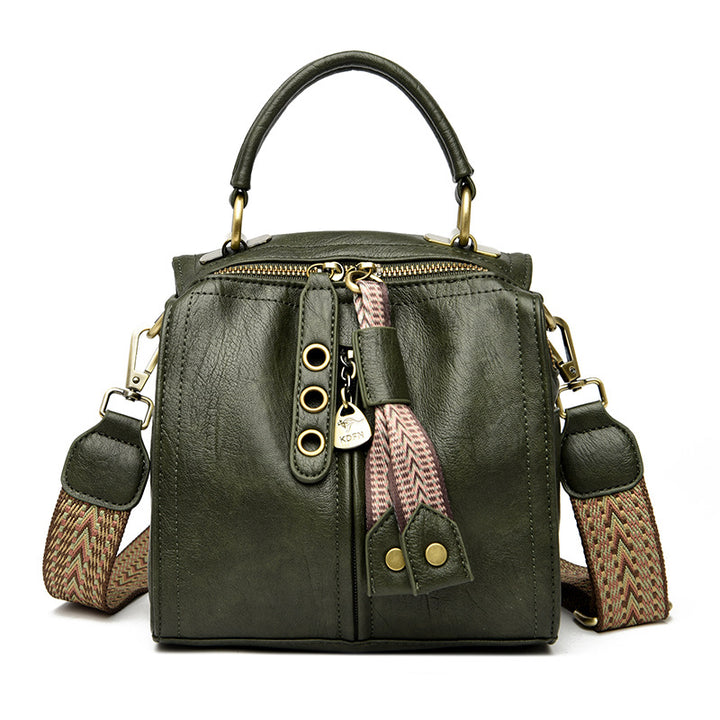 Multi-compartment practical shoulder bag